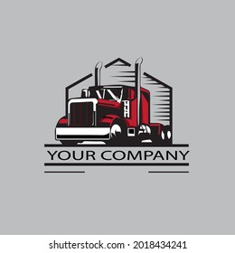 TRUCK LOGO FOR TRASNPORTATION BUSINESS