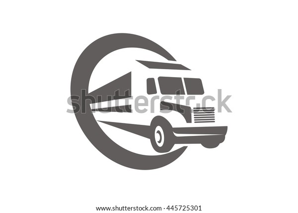 Truck Logo Vector Stock Vector (Royalty Free) 445725301