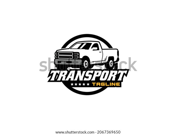 Truck logo vector for\
construction company. Vehicle equipment template vector\
illustration for your\
brand.