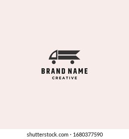 Truck logo vector design template .