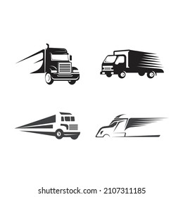 truck logo vector icon illustration design
