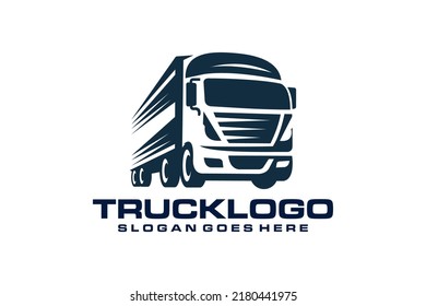 Truck Logo Vector Logistics Delivery Service Stock Vector (Royalty Free ...