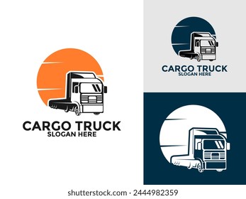 Truck Logo vector, Premium Truck Company or Truck logistics and delivery Logo design template