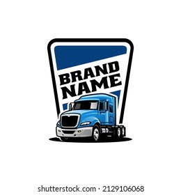 Truck logo vector, ready made logo template