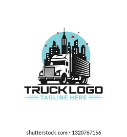 Truck Logo Vector Stock Image