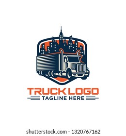 Truck Logo Vector Stock Image