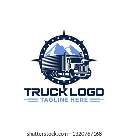 Truck Logo Vector Stock Image