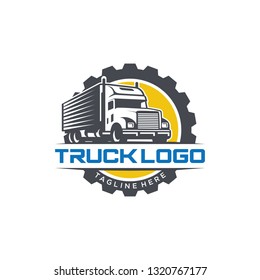 Truck Logo Vector Stock Image