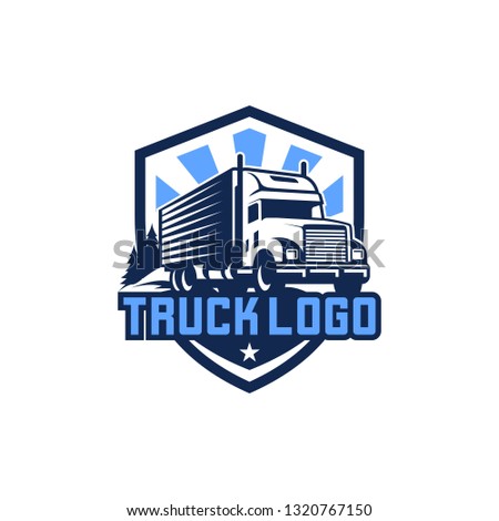Truck Logo Vector Stock Image