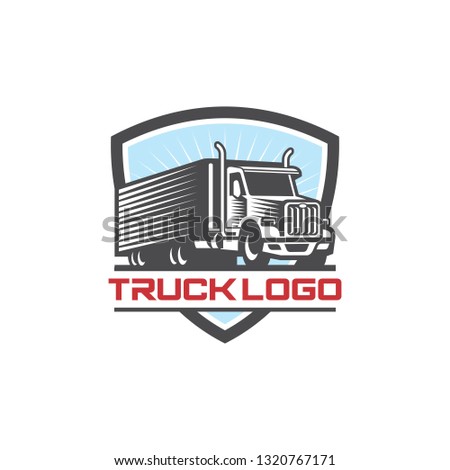 Truck Logo Vector Stock Image