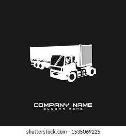 Truck logo vector template illustration
