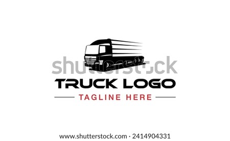 Truck Logo vector template. Transport logo. Truck front view logo vector.