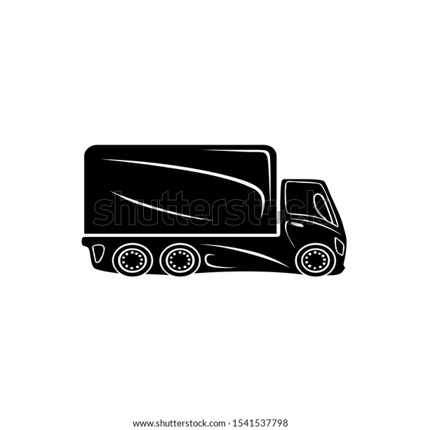truck logo, vehicle
vector of big car, icon of cargo, illustration of transport for
business and company
