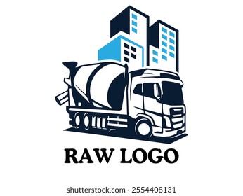 Truck Logo Vektor blue and black colors