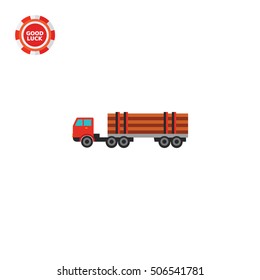 Truck with Logs Icon