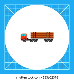 Truck with Logs Icon