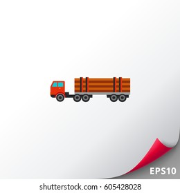 Truck with Logs Icon