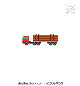 Truck with Logs Icon