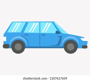 Truck, lorry icon. Delivery, logistics concept. Wagon with trailer for transporting goods worldwide. Vehicle for transpportation and shipping. Delivery of parcels by transport. Blue automobile