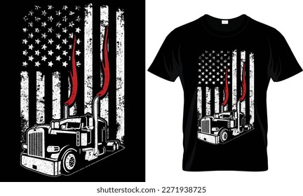 
Truck - Truck Lover - Trucker T-Shirt,  Truck Driving T-shirt Design, tracking papa ever typography t shirt. 