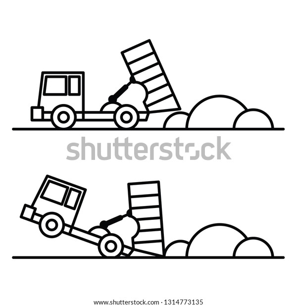truck lower load line art\
vector