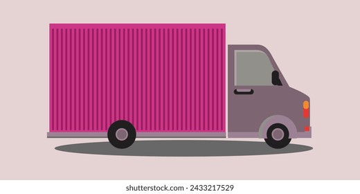 Camión, mini camión, camioneta de entrega, icono de entrega, camión de carga, camión de carga, icono de envío.