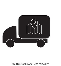 Truck modern 2023 vector icon
