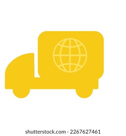 Truck modern 2023 vector icon