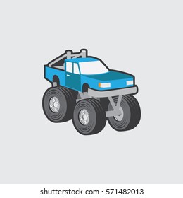 Truck Monster Vector Illustration