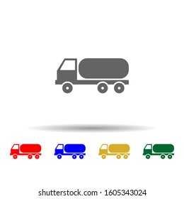 truck multi color style icon. Simple glyph, flat vector of transport icons for ui and ux, website or mobile application