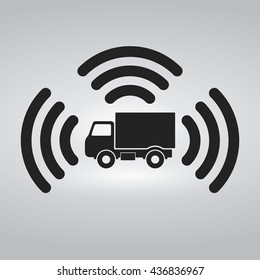 Truck Networking Icon