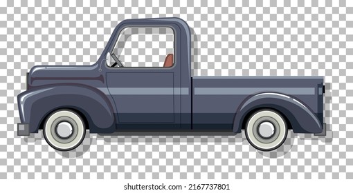 Truck on grid background illustration