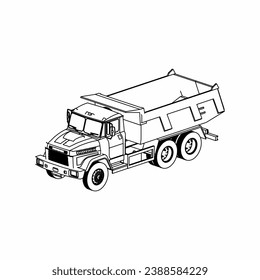 Truck outline, Truck 2 Dimension, Truck icon