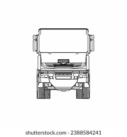 Truck outline, Truck 2 Dimension, Truck icon