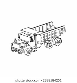 Truck outline, Truck 2 Dimension, Truck icon