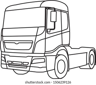 Truck Outline For Any Design