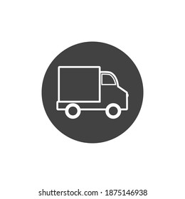 Truck With Outline Style Icon