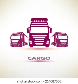 truck outlined vector symbol