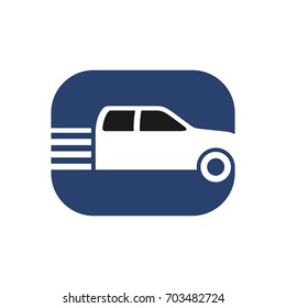 truck pick up vector logo.