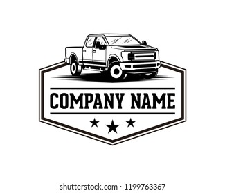 Truck Pickup Sign Symbol Vintage Company Logo Vector