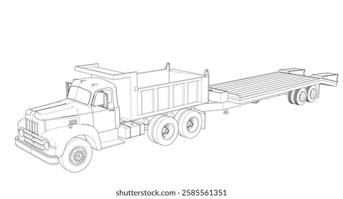  a truck with a platform for transportation