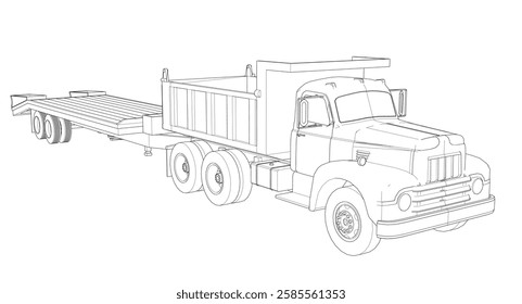  a truck with a platform for transportation