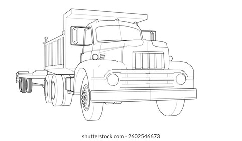 truck with a platform for transportation
