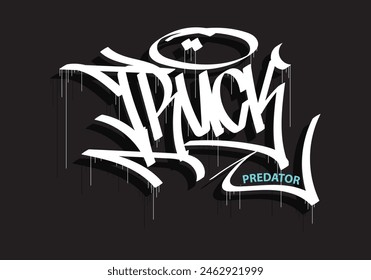 TRUCK PREDATOR graffiti tag style art