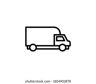 Truck premium line icon. Simple high quality pictogram. Modern outline style icons. Stroke vector illustration on a white background