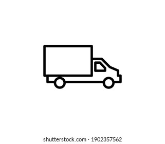 Truck premium line icon. Simple high quality pictogram. Modern outline style icons. Stroke vector illustration on a white background