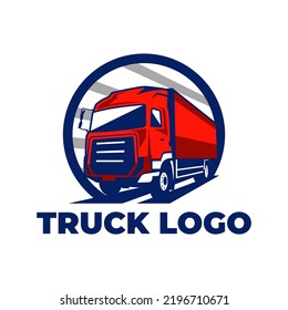 Diseño del logotipo de vectores premium para camiones