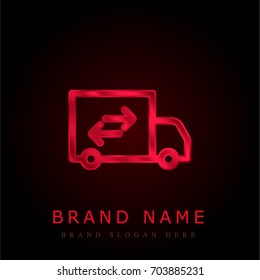 Truck red chromium metallic logo