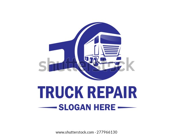 truck repair logo design