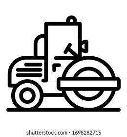 Lkw-Rollenkarte Symbol. Umrisssymbol für Vektorillustration von Lkw-Rollern, einzeln auf weißem Hintergrund